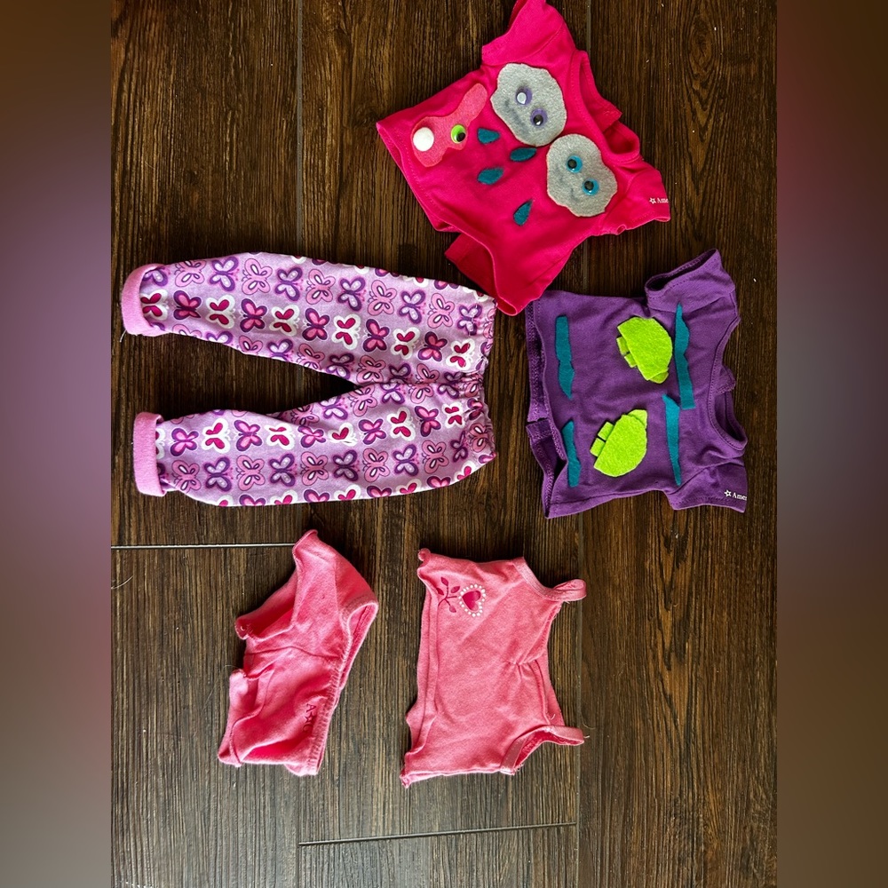 American girl Doll 5 piece pajama set